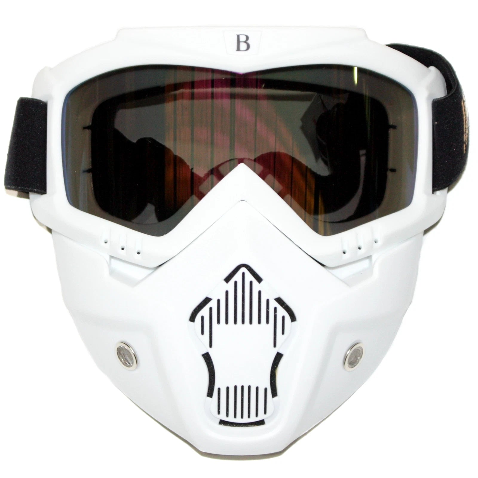 Full Face Paintball Airsoft Mask for Motorcycle (Tinted, Tactical)