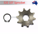 Front Sprocket Kit 520 10T for Motorcycle Pit Dirt Bike ATV Quad Go Kart