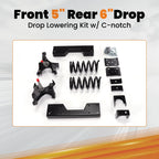5/6" Drop Kit Spindle + Coils + Flip + C Notch for Chevy GMC C1500 (1988–1998)