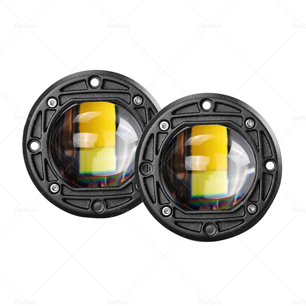 2X 3 Inch Flush Mount LED Work Light for 4WD 8D