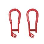 Front Red Tow Hooks Pair for Silverado Sierra 2500 3500 HD (2015–2019)