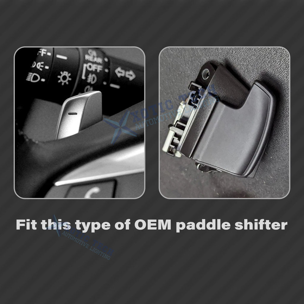 Red Aluminum Steering Wheel Paddle Shifter Extension for Acura (2015-2021)