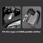 Red Aluminum Steering Wheel Paddle Shifter Extension for Acura (2015-2021)