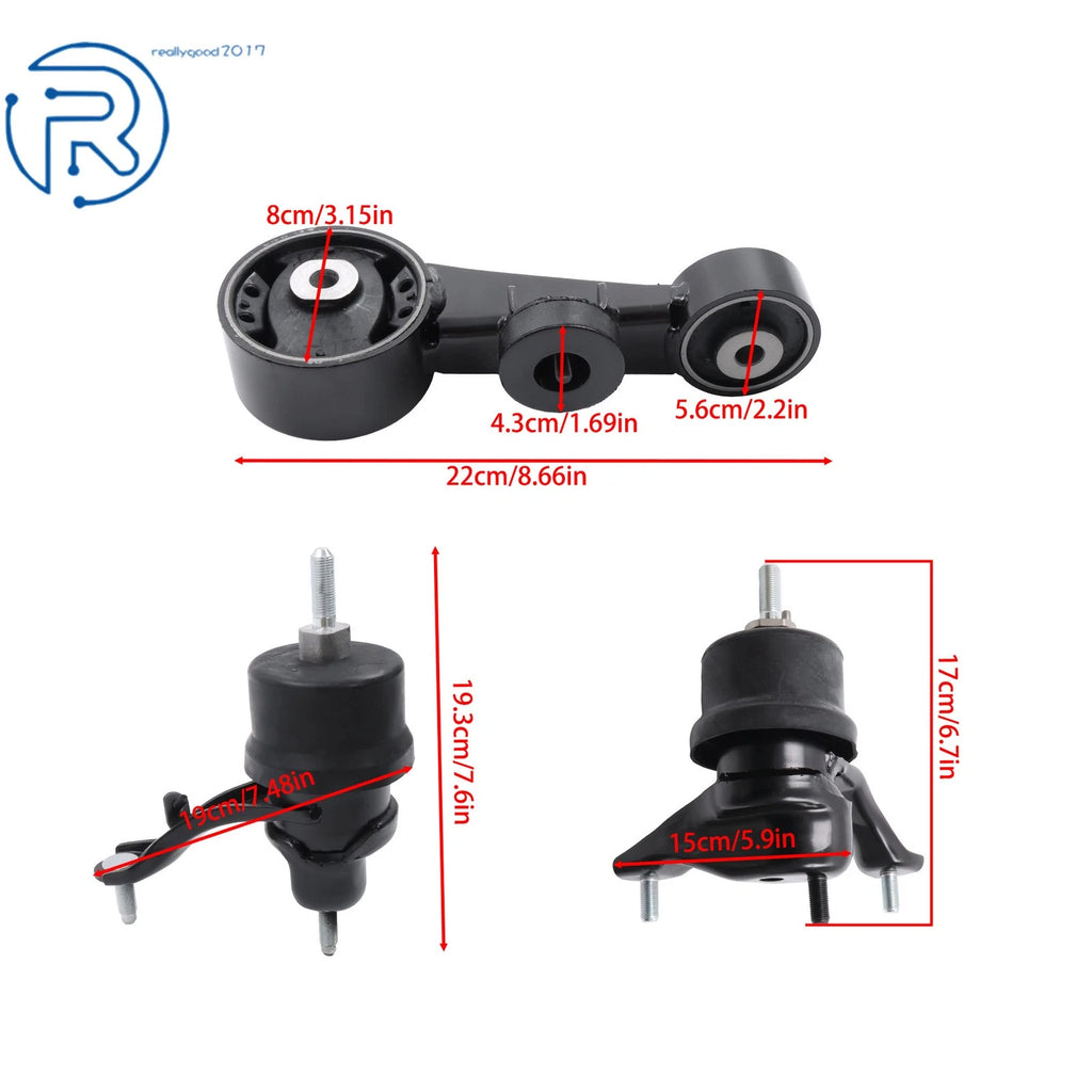 Set of 3 Engine Motor Mounts for Lexus ES350 (2007-2012)