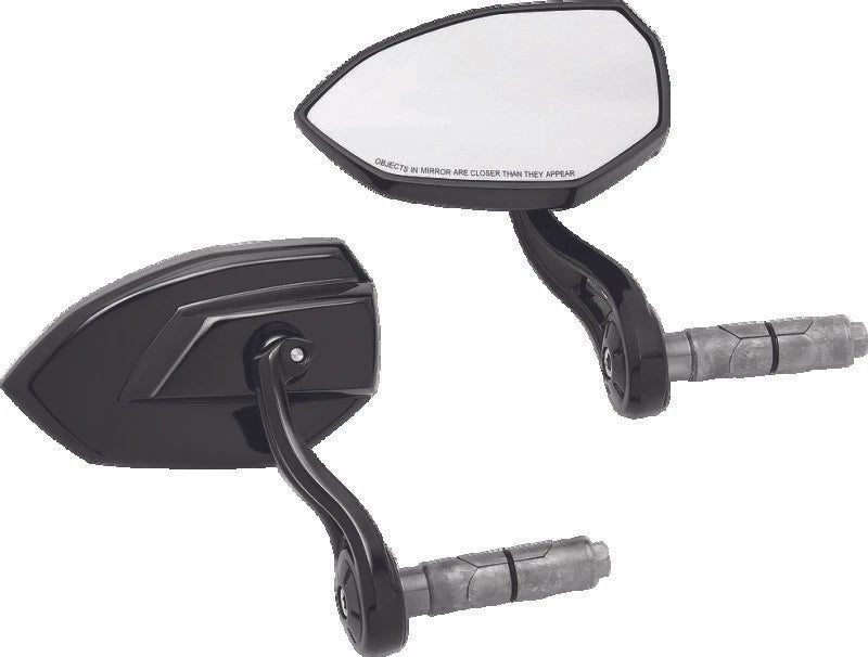Kuryakyn Phantom Bar End Mirror for Motorcycle (Gloss Black)