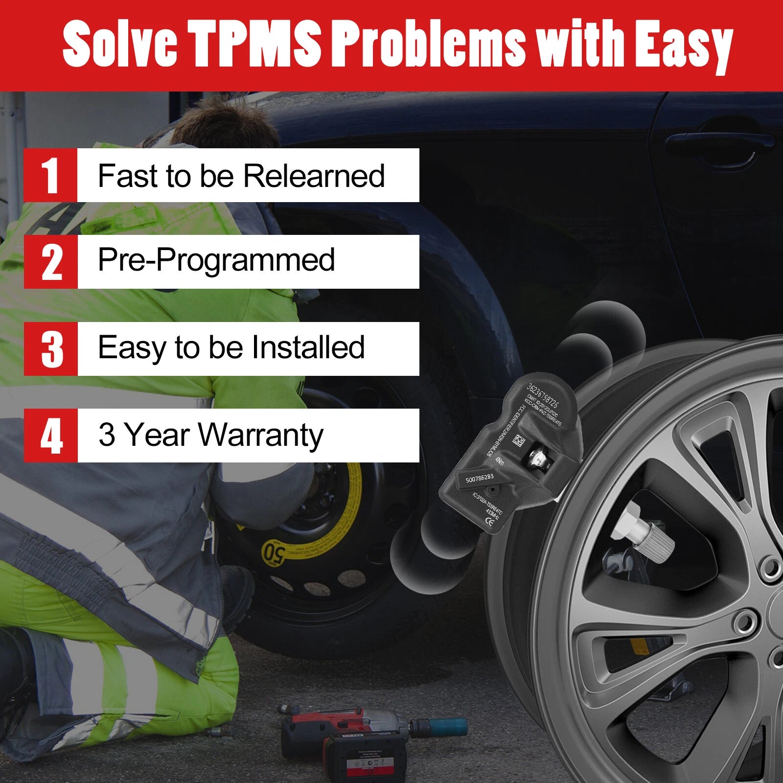 TPMS Tire Pressure Sensor for BMW M3 (2008-2009)