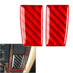 Red Radio CD Panel Side Button Cover Trim for Volkswagen Passat (2001-2005)