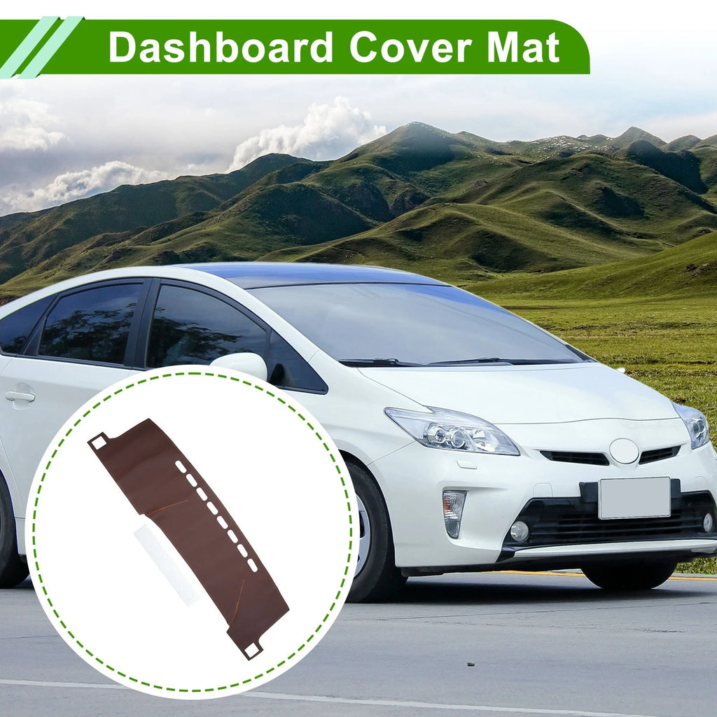 Dashboard Cover for Toyota Prius C (2012–2019) Dash Mat Carpet Brown