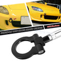 Black Track Racing Aluminum Tow Hook Ring for Honda Fit (2006–2008)