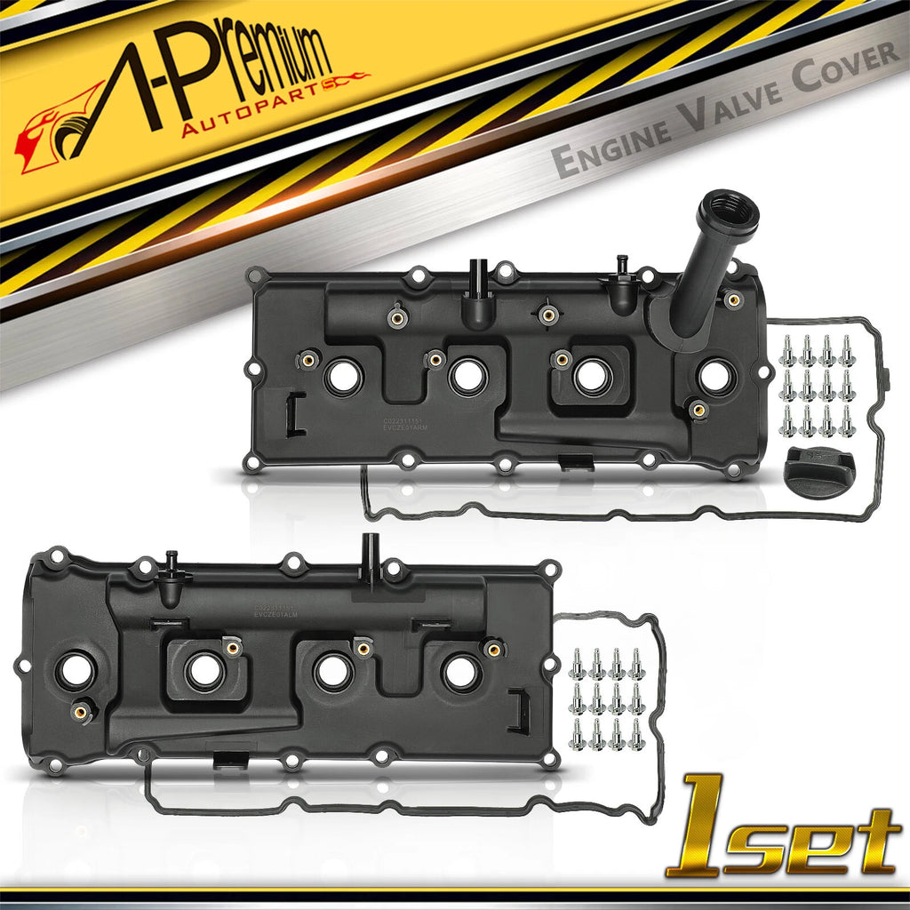 2Pcs Engine Valve Cover with Gasket for Nissan Armada Pathfinder