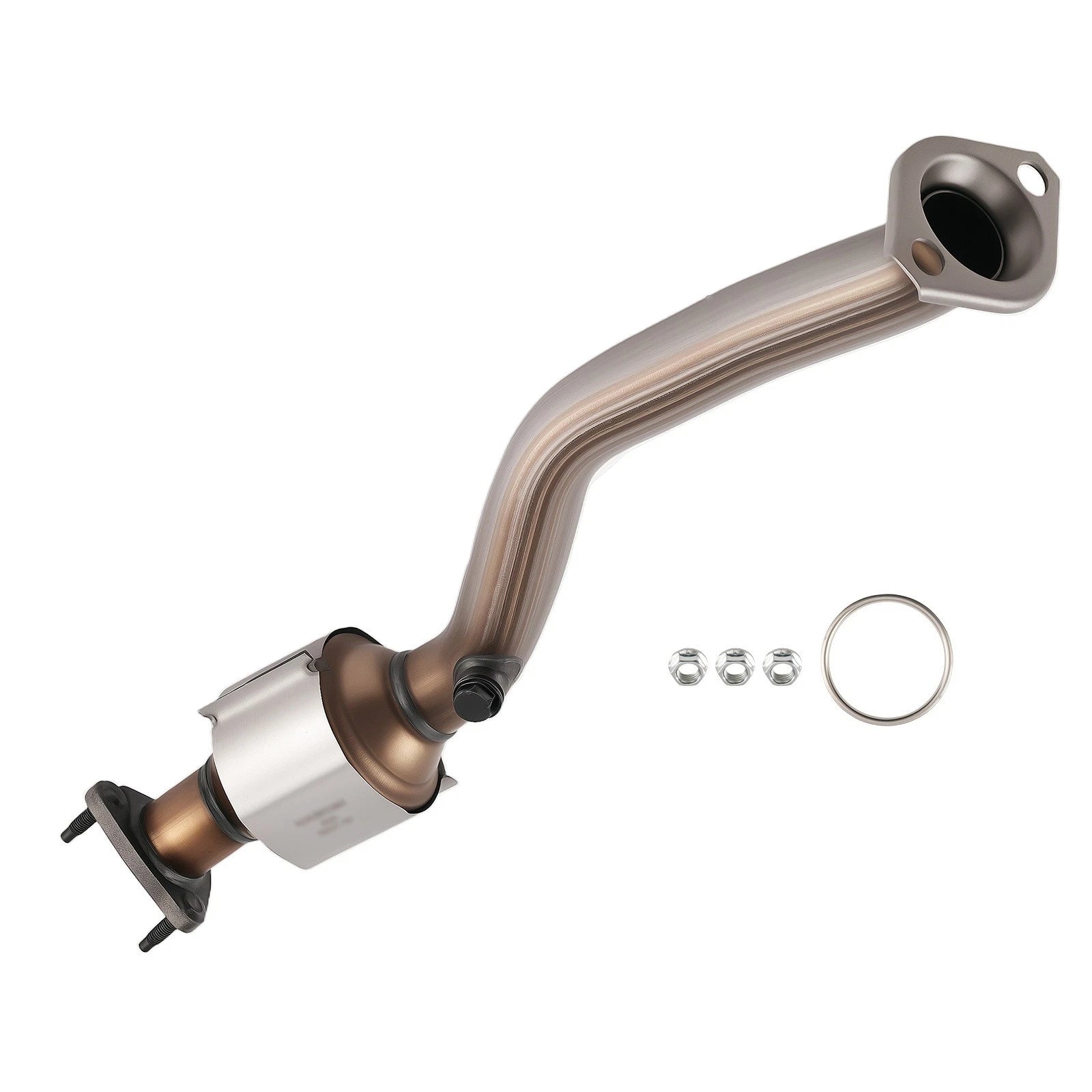 Rear Catalytic Converter w/ Heat Shield for Honda Fit 1.5L (2009–2013)