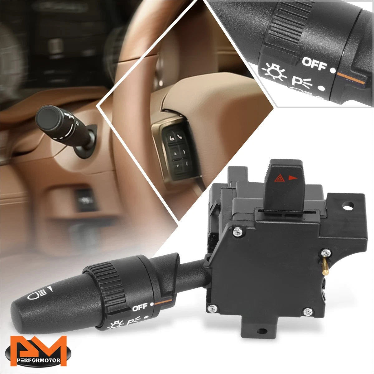 Combination Switch for Chevrolet Cavalier (1991–1994) H/L Turn Signal Hazard