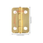 24pcs Mini Jewelry Box Hinges for Dollhouse Craft Cabinet (23mm x 15mm)