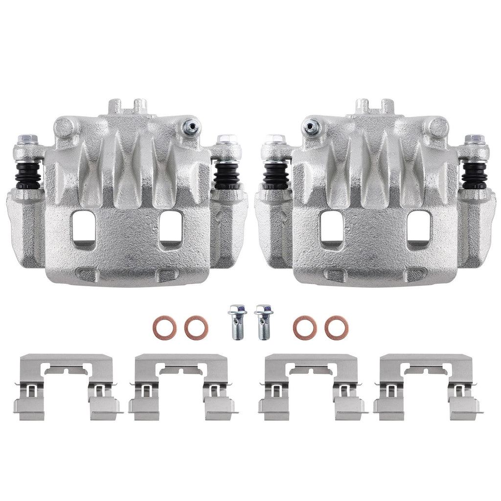 Set of 2 Front LH RH Brake Calipers for Subaru WRX XV Crosstrek (2013–2015) 19-P2682B