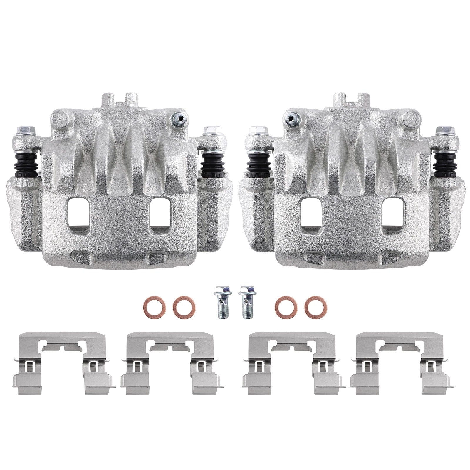 Set of 2 Front LH RH Brake Calipers for Subaru WRX XV Crosstrek (2013–2015) 19-P2682B