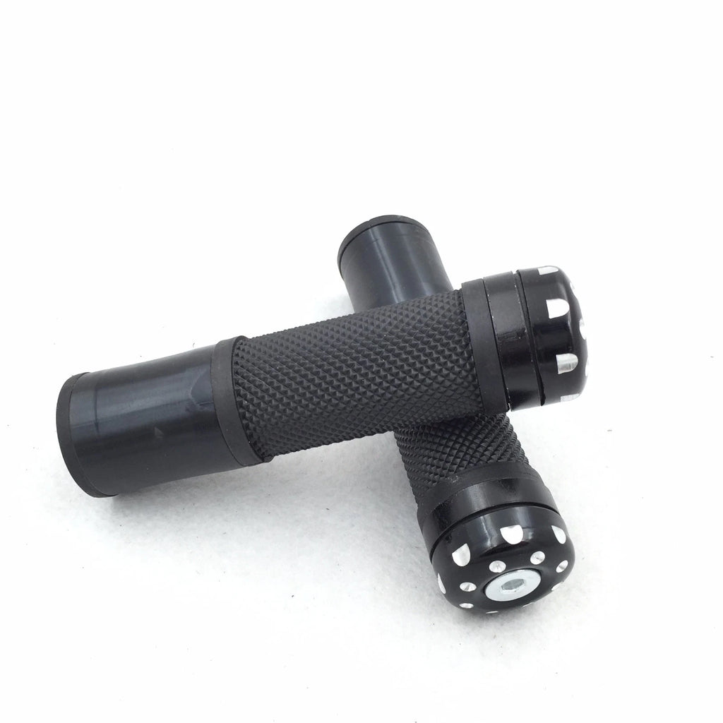 7/8" Black Rubber Handlebar Grip for Suzuki GSXR 600, Hayabusa, CB1300, CB600F