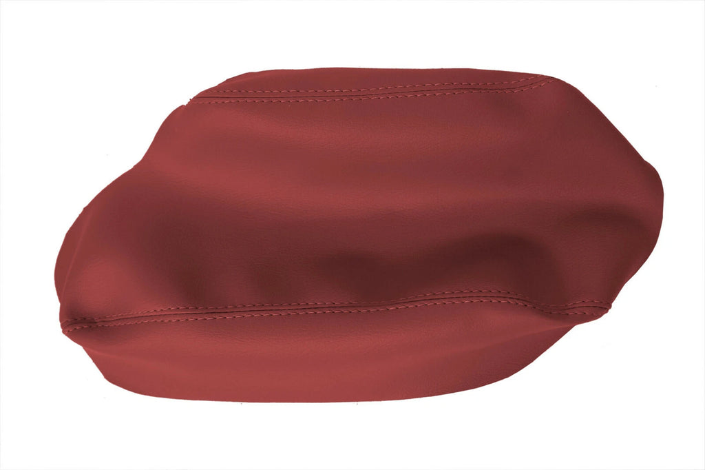 Leather Console Lid Armrest Cover for Subaru Crosstrek (2018–2020) Red