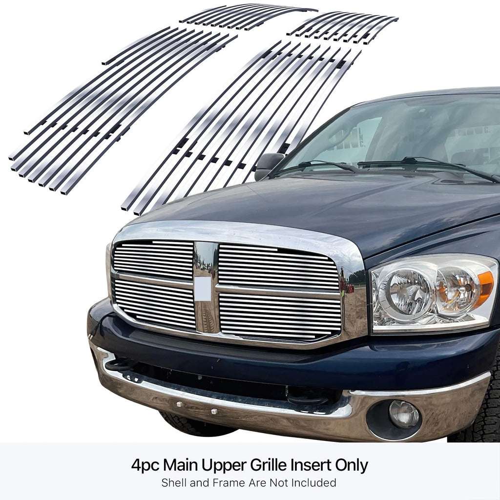 Stainless Steel Chrome Billet Grille Insert for Dodge Ram (2006-2008)