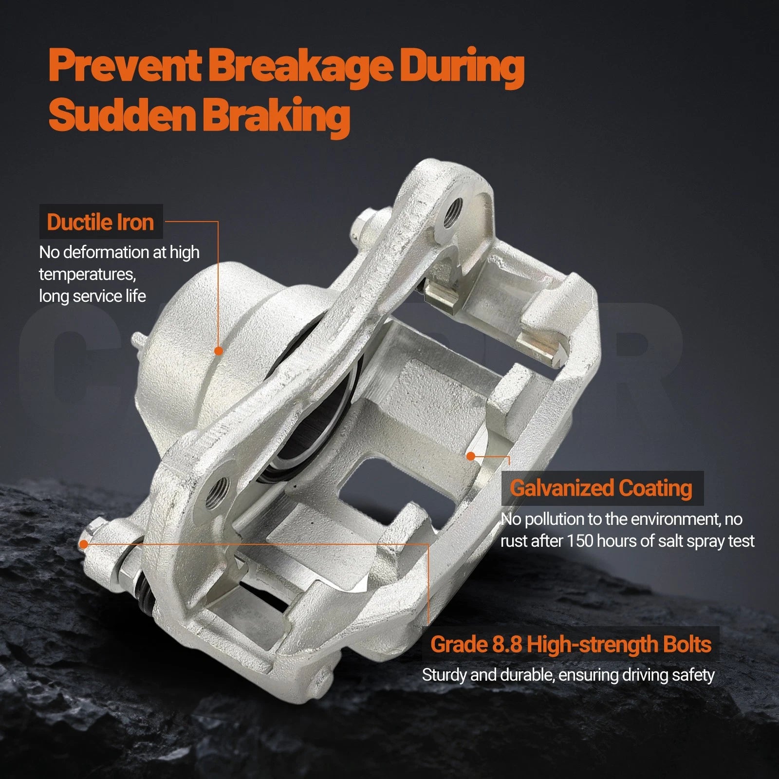 Front Left & Right Brake Caliper w/ Bracket for Kia Rio Dodge Attitude