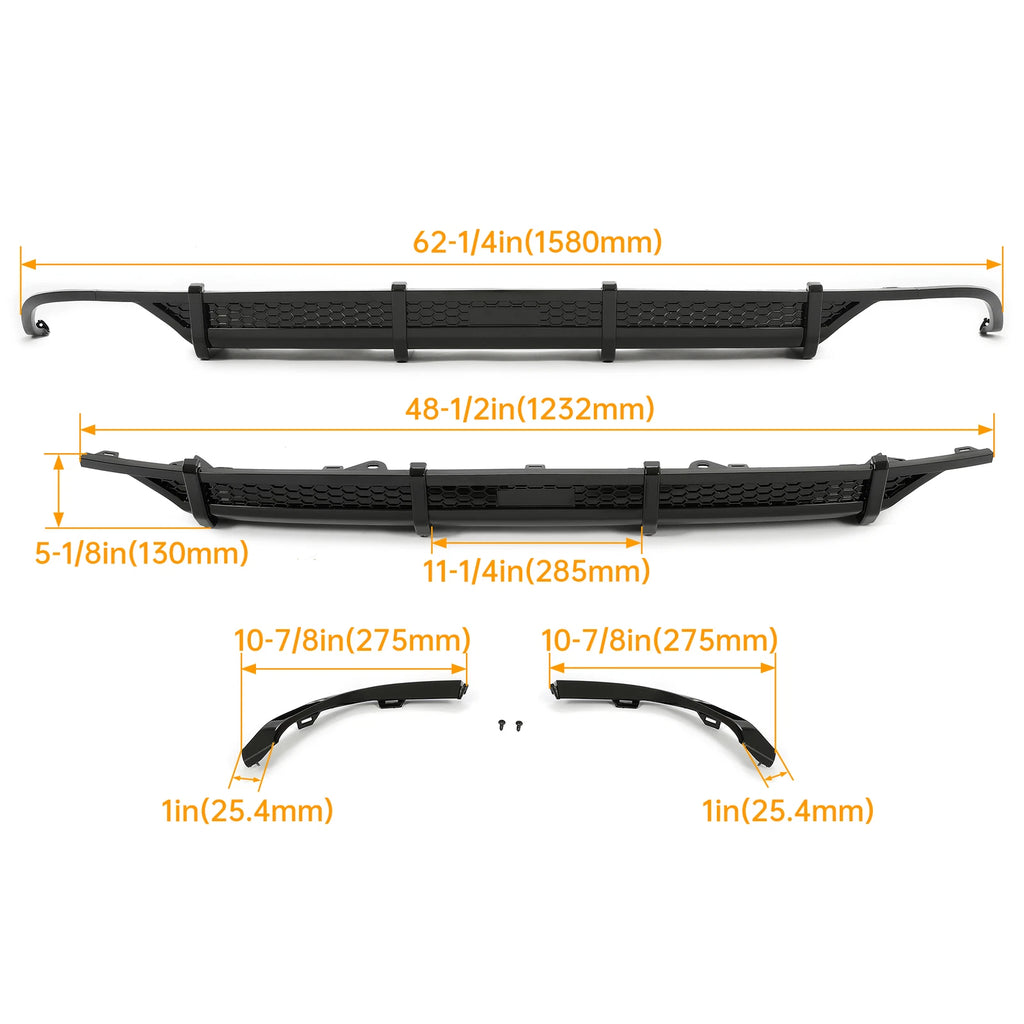 Rear Bumper Diffuser for Honda Accord (2018-2022)
