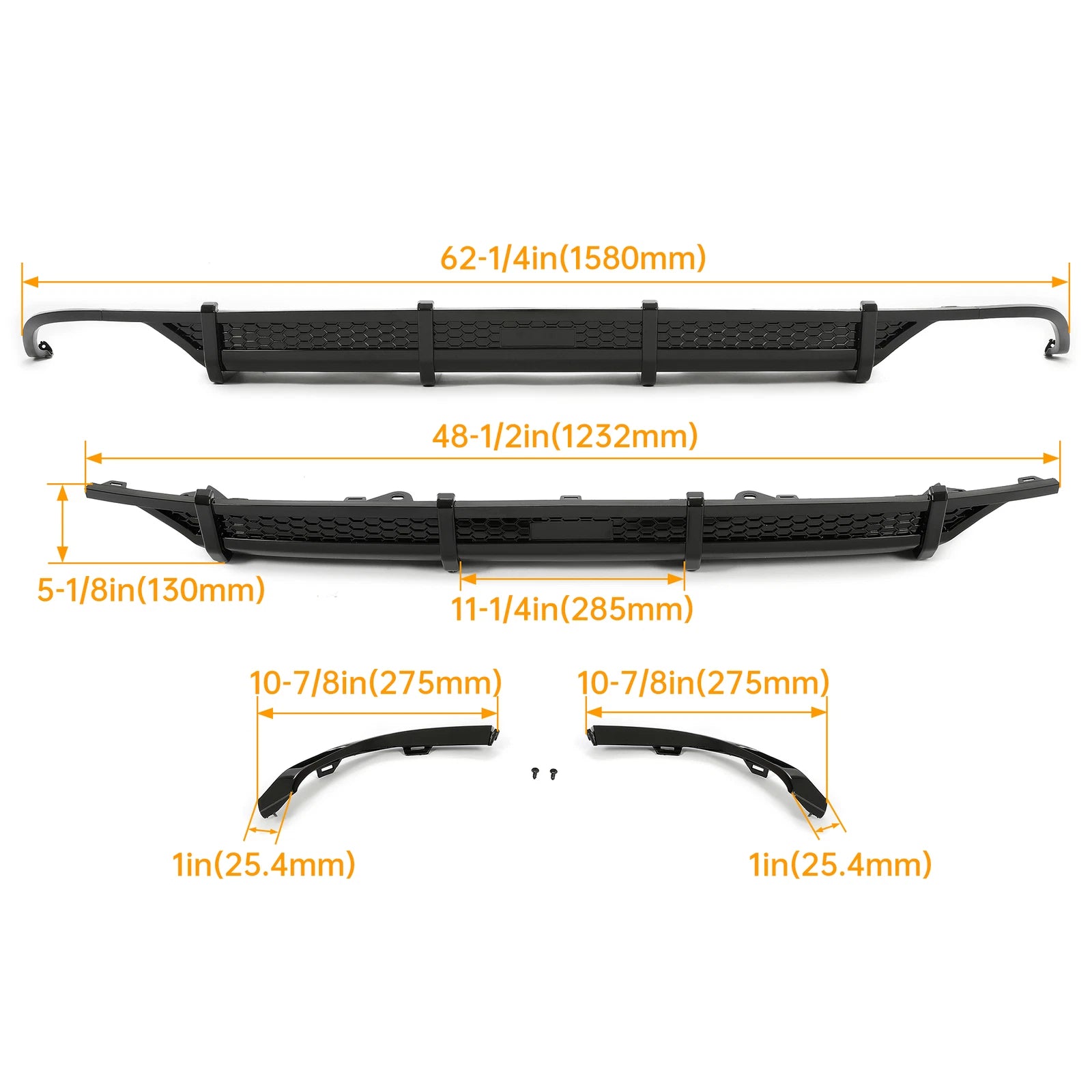 Rear Bumper Diffuser for Honda Accord (2018-2022)