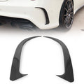 2X Carbon Fiber Rear Bumper Canard/Air Vent Cover Trim for Benz CLA (2013–2019)