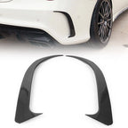 2X Carbon Fiber Rear Bumper Canard/Air Vent Cover Trim for Benz CLA (2013–2019)