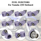 6PCS Fuel Injectors 6P2-13761-10-00 for Yamaha 250 Outboard (2005–2008)
