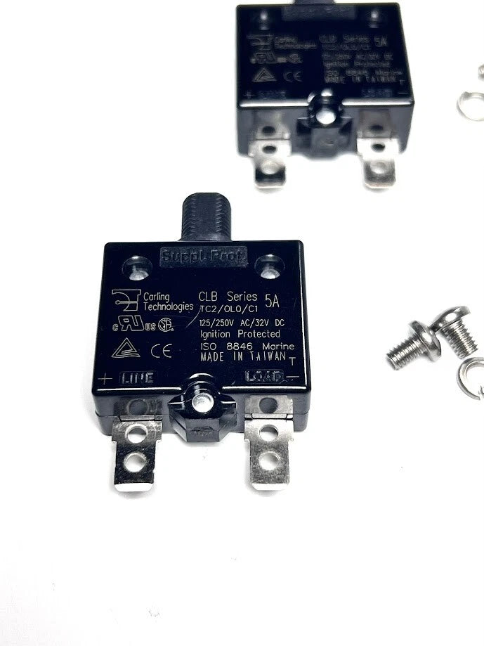 2X Circuit Breaker CLB-053-27E3N-W-A for CLB Series (5 A)