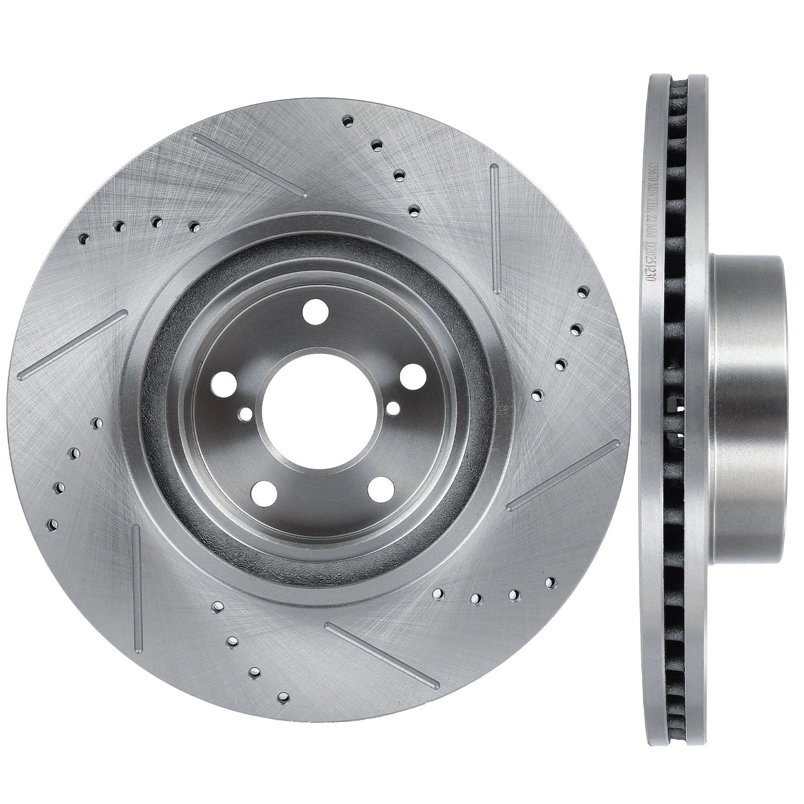 Front Drilled & Slotted Brake Rotors for Subaru Impreza (2024–2025), Toyota GR86