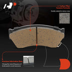 Front Ceramic Brake Pads for Chevrolet Metro Pontiac Firefly Suzuki (1990–1993)