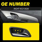 1X Black Interior Inner Door Handle Front Right for Chevy Cruze (2011–2015)