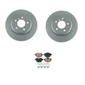 Zimmerman Rear Rotors & Akebono Brake Pads Kit for BMW F10 528i 535d (2011–2017)