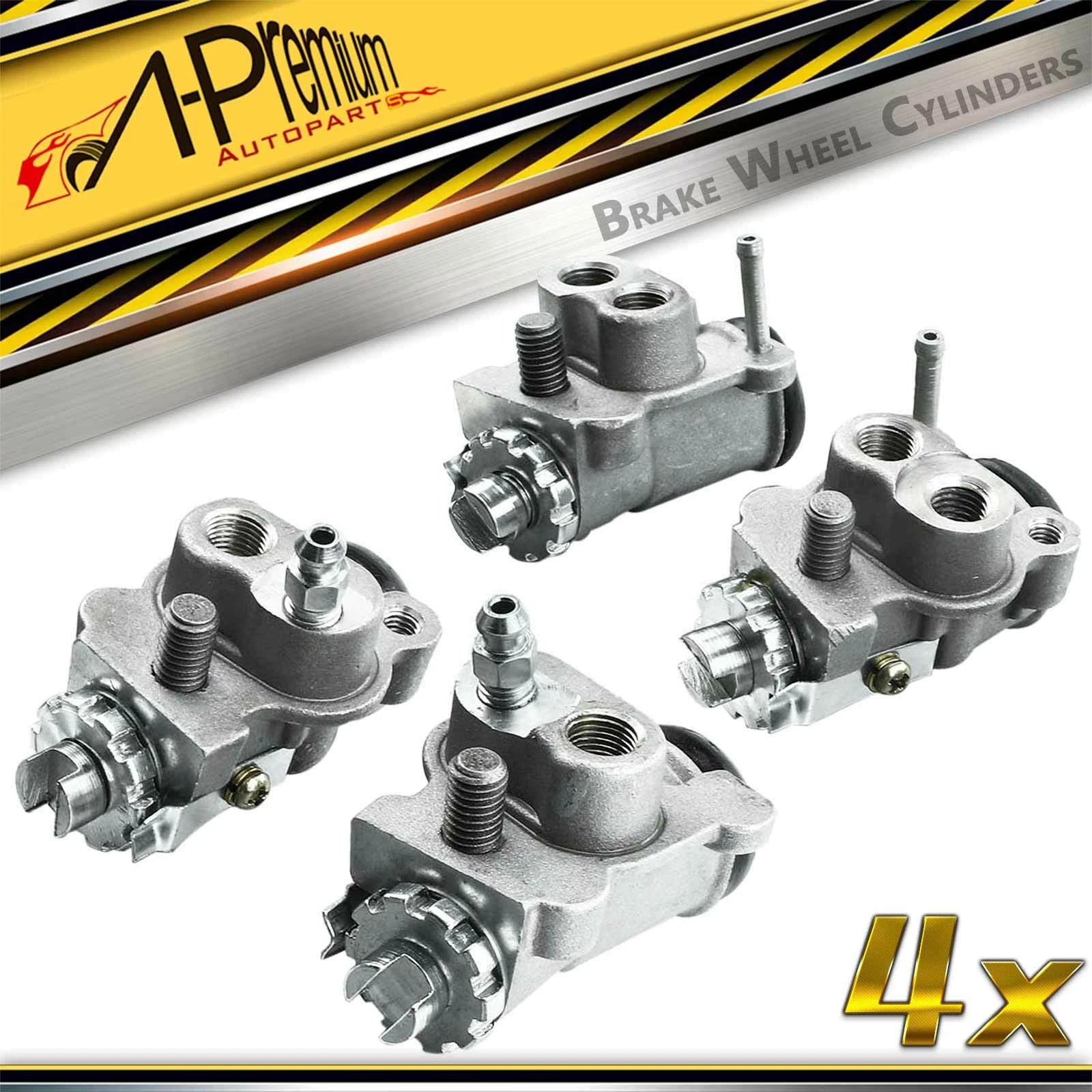 Set of 4 Brake Wheel Cylinders Front for Honda FourTrax 300 (1988–2000)