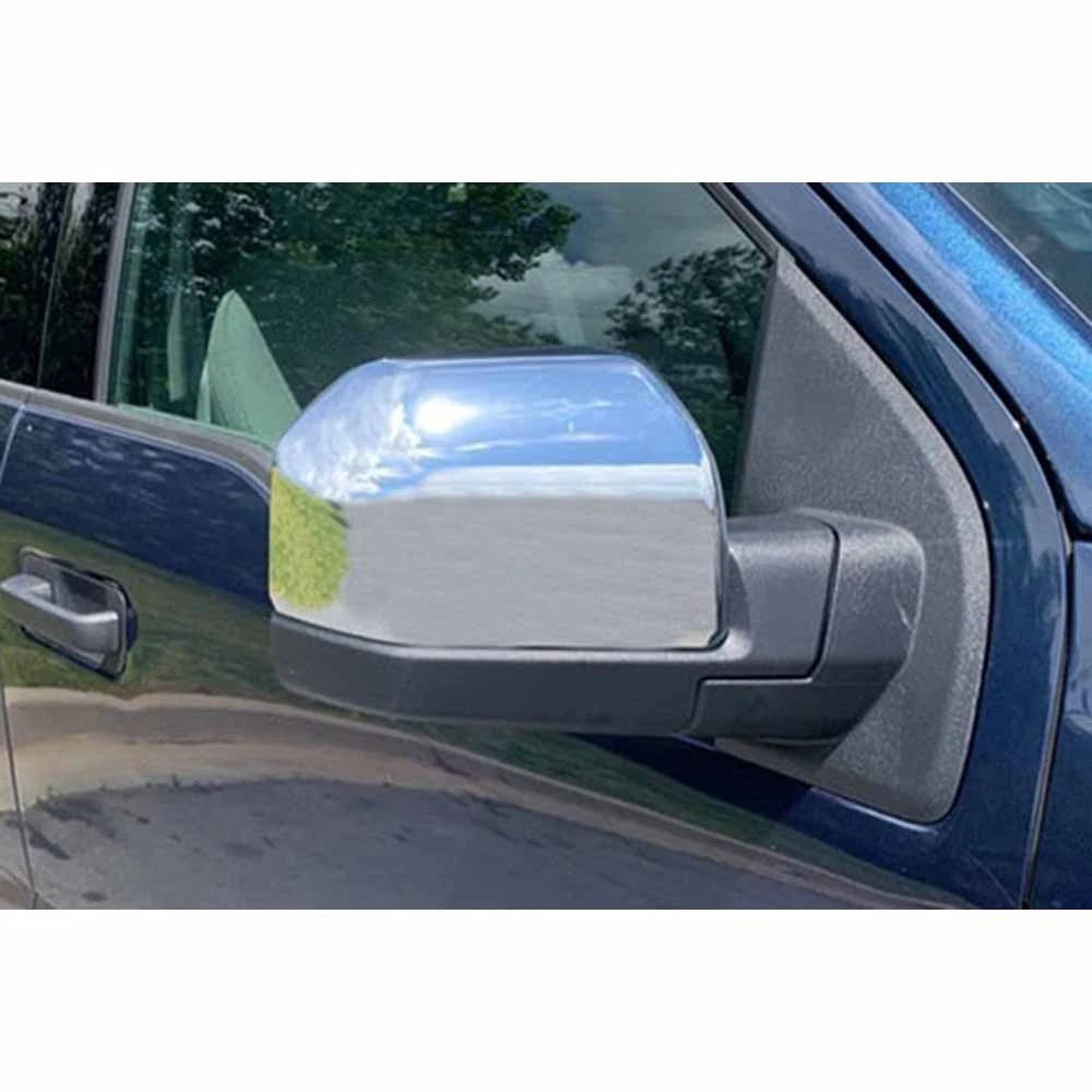 Set of 2 Replacement Mirror Covers Chrome for 2015-2020 Ford F-150