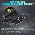 Rear Liftgate Door Lock Actuator Motor for Honda Civic (2013–2015) No. 74851TR6A11
