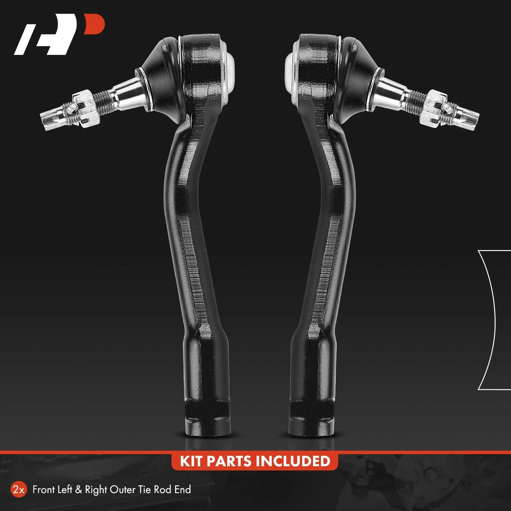 2X Front Outer Tie Rod for Hyundai Sonata (2016-2017) Kia Optima (2016-2018)