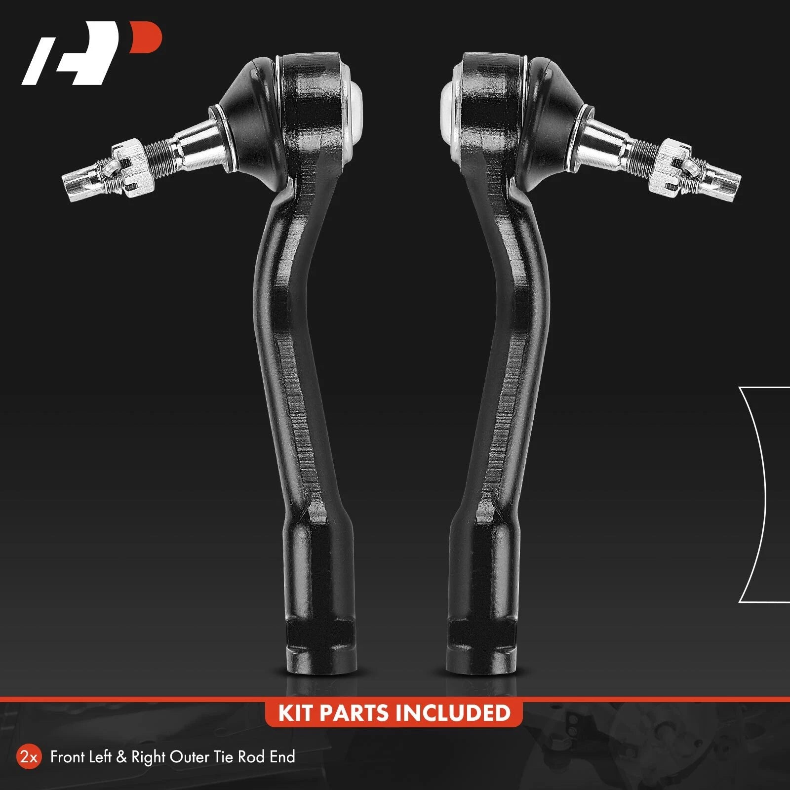 2X Front Outer Tie Rod for Hyundai Sonata (2016-2017) Kia Optima (2016-2018)