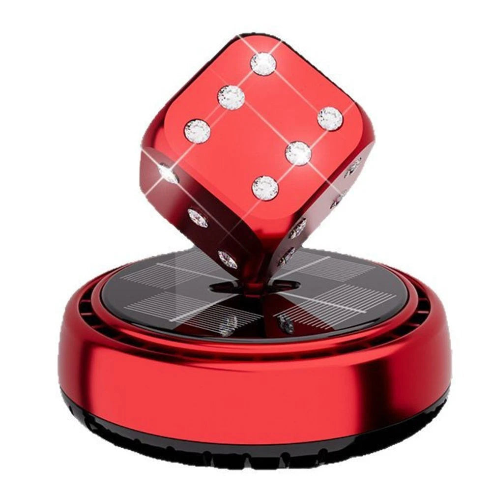 Dice Shaped Solar Air Freshener for Automotive Interiors
