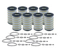 Set of 8 Wix 57078 Engine Oil Filters for (Metal Free)