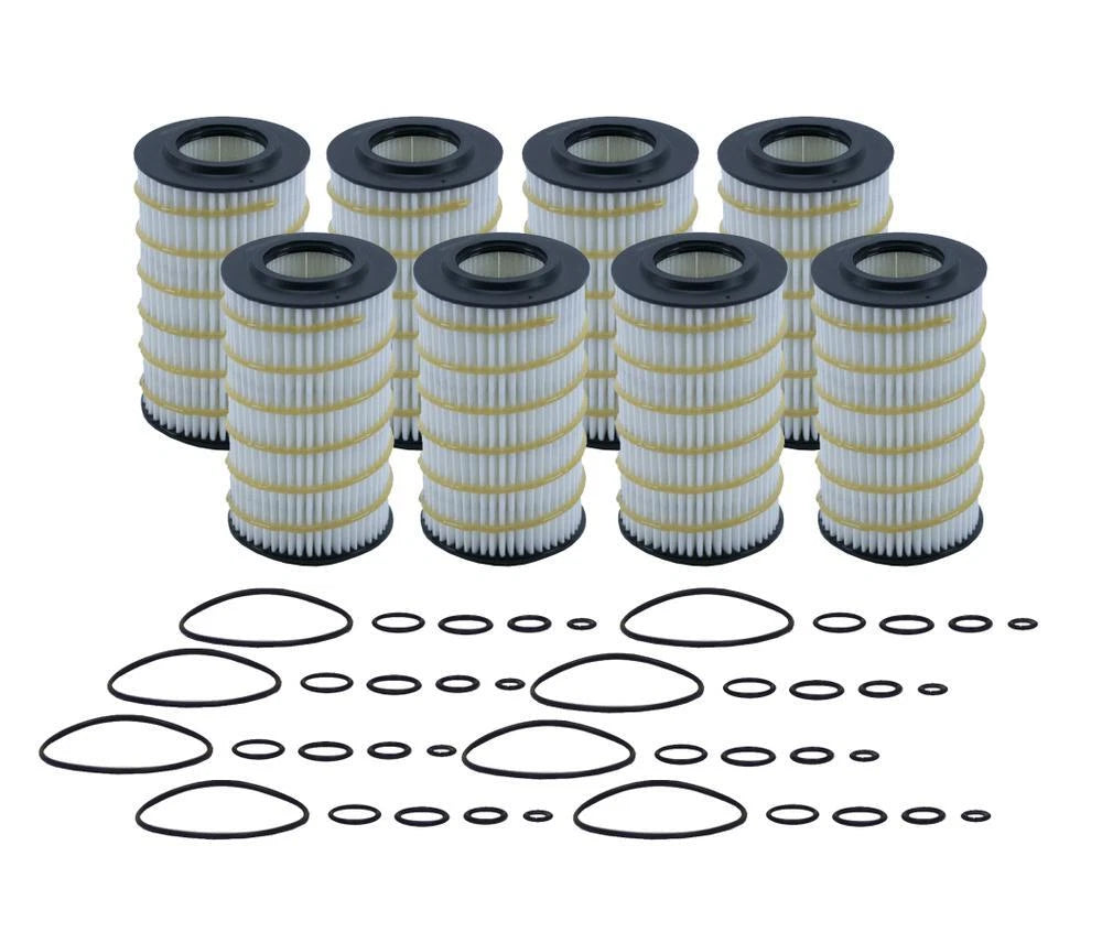 Set of 8 Wix 57078 Engine Oil Filters for (Metal Free)