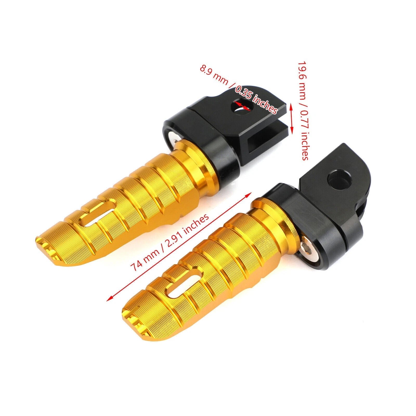 Front Footrests Foot Pegs for Yamaha FZ-07 FZ-09 FJ-09 FZ-10 XSR 700 900 FZ8 (2013–2020)