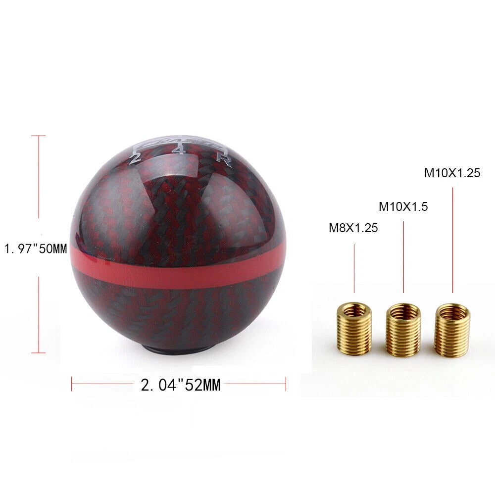 Carbon Fiber Racing Gear Shift Knob for Universal 5/6 Speed