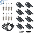 Set of 8 Ignition Coils, Spark Plugs, Wires for Chevy (2005–2017)