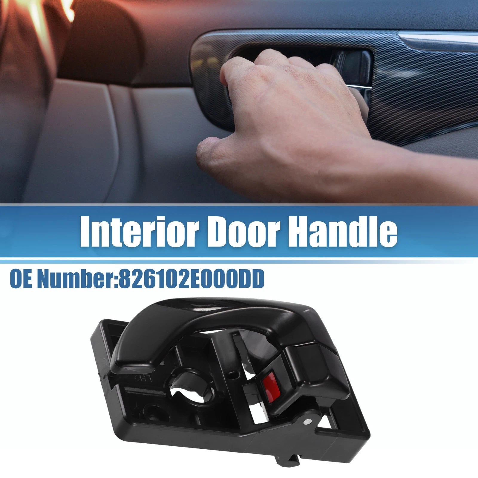 Front Left Interior Door Handle for Hyundai Tucson (2005–2009) No. 826102E000DD