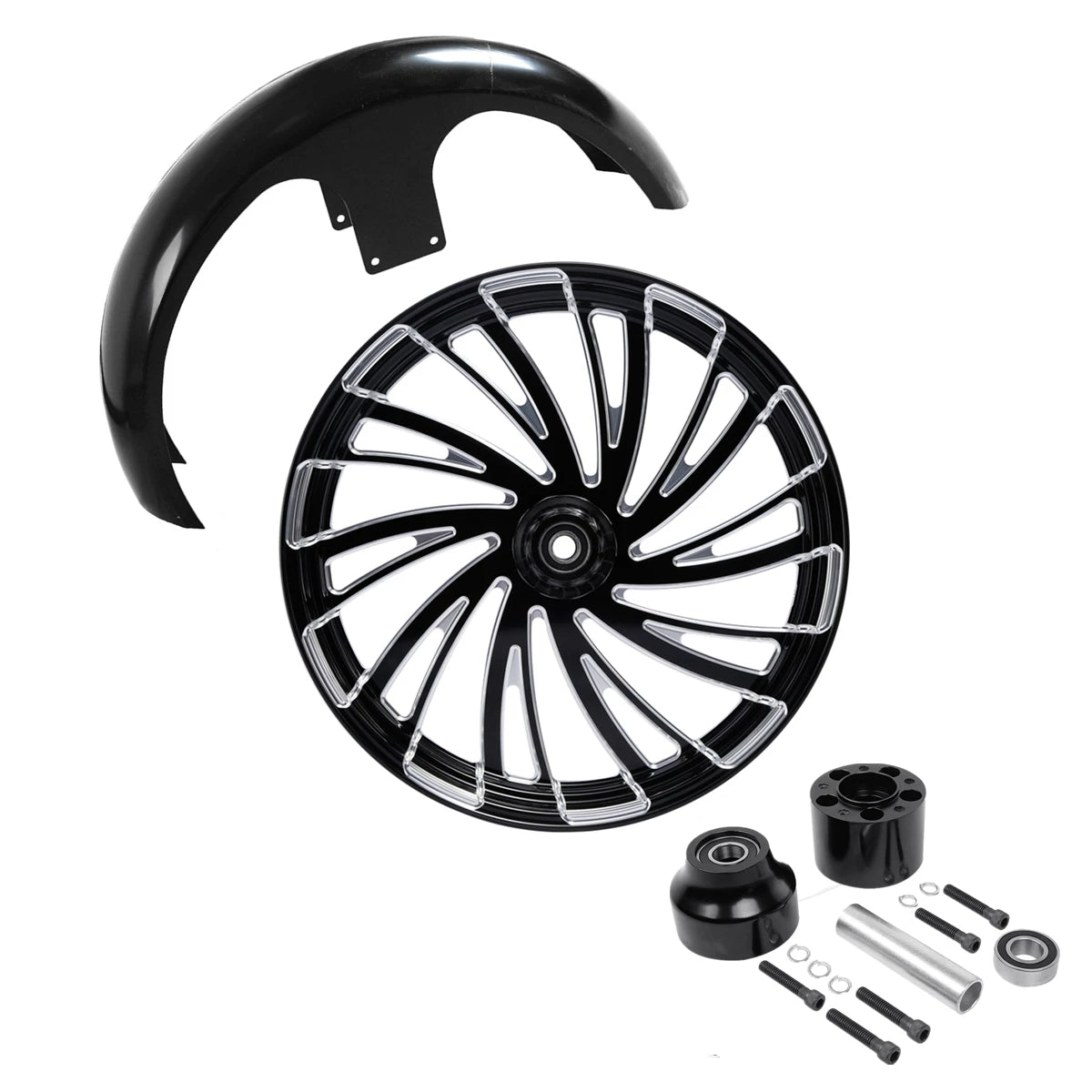 26" Front Wheel Rim for Harley Electra Glide (2008–2023) Single Disc Hub