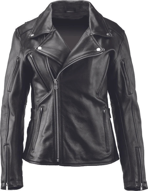 Kuryakyn Ironclad Classic Leather Jacket for Women (Black)