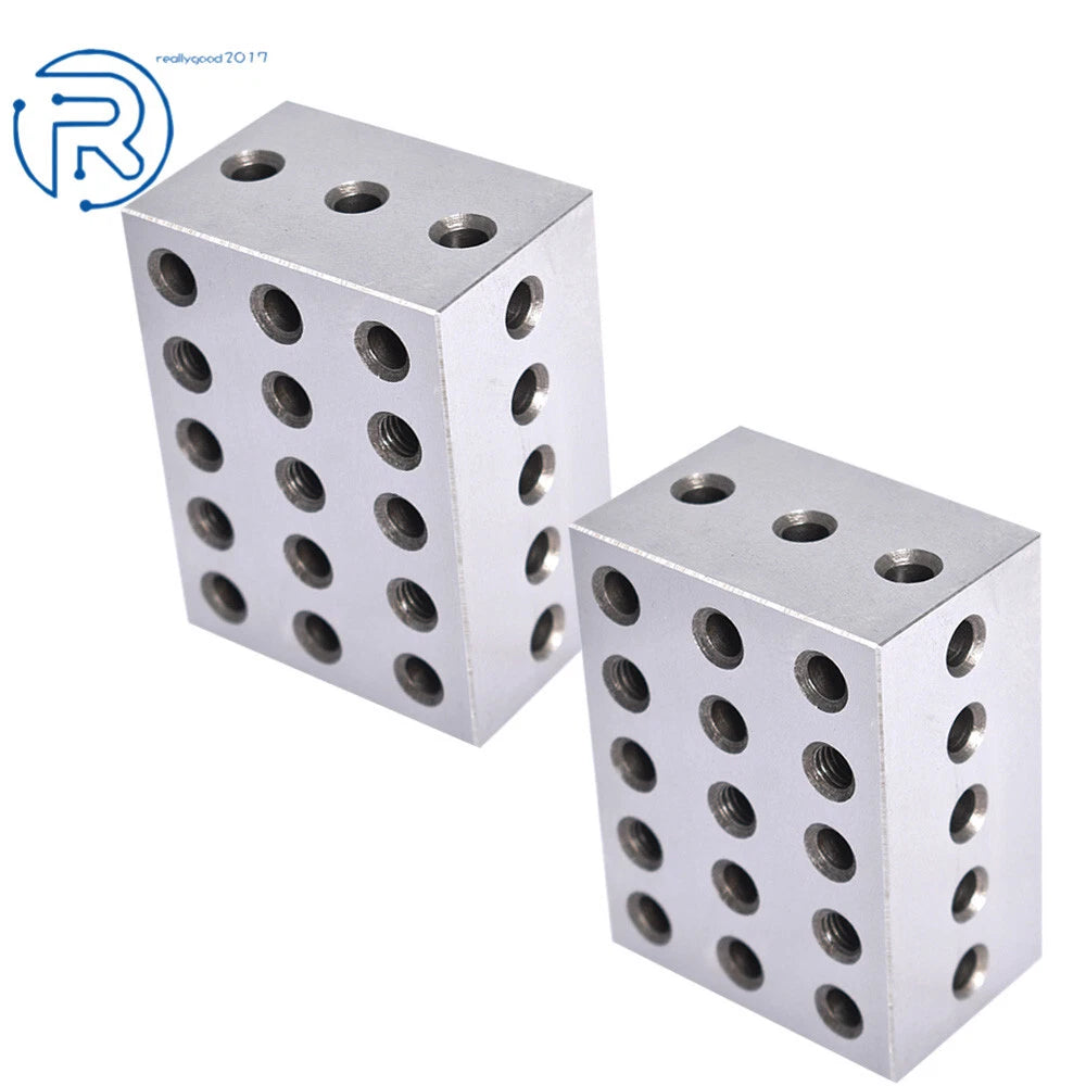 Matched Pair Precision Blocks for Machinists (2-3-4, 23 Holes)