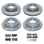 DuraGo Front Rear Rotor Set with Akebono ProACT Ceramic Pads for GX460 (2010–2023)