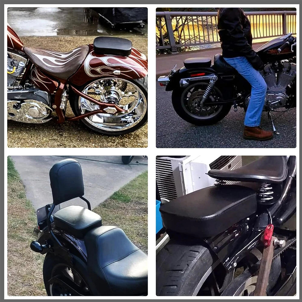 Rear Fender Passenger Pillion Pad Seat for Harley XL883 (2004–2023)